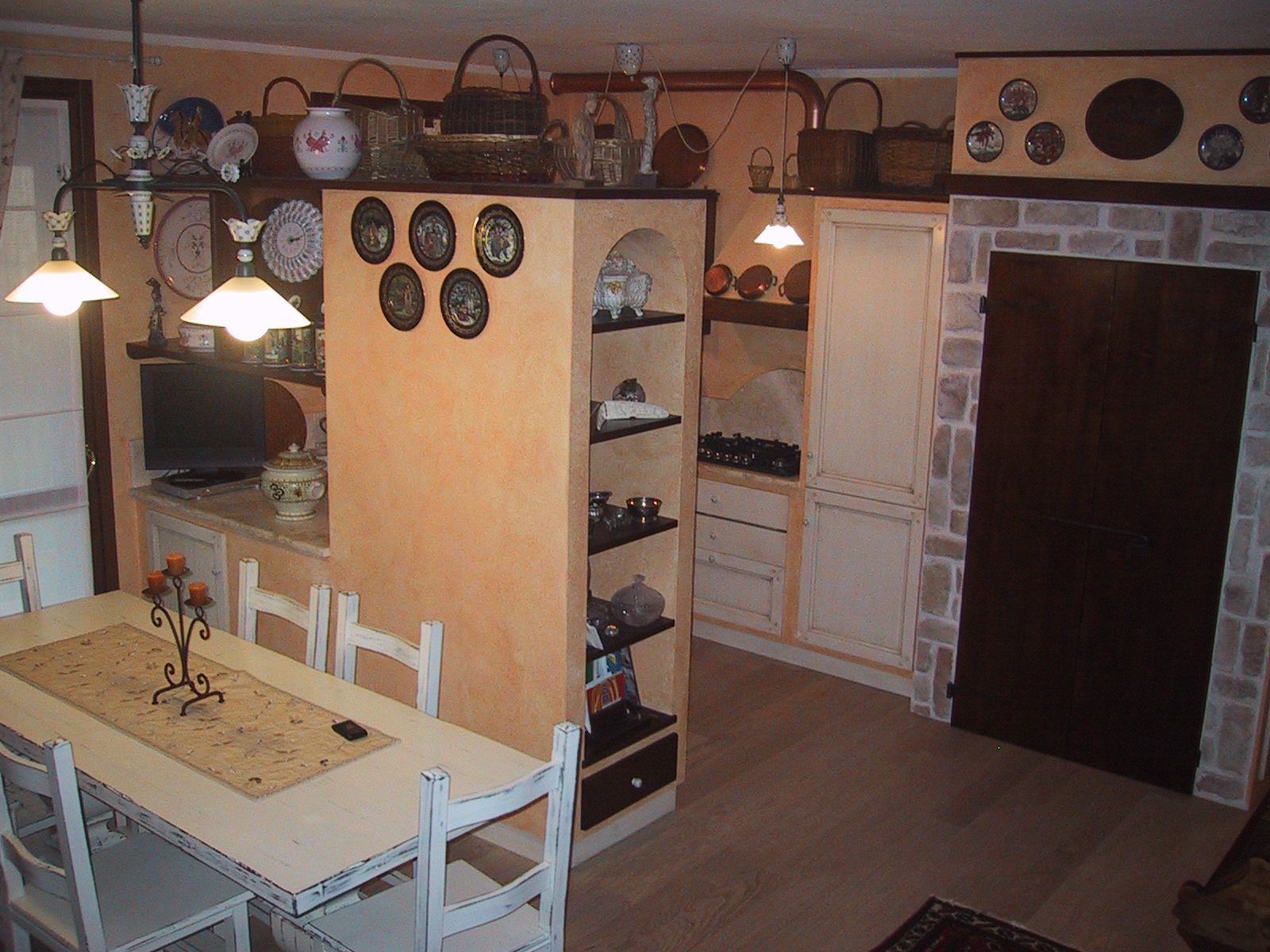 Cucina in muratura – Residenza privata (Prato)